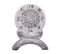 gartendekoparadies.de Chinese garden horoscope Yin and Yang, H. 47 cm, 13 kg, gray, frost-proof made of cast stone for outdoor use