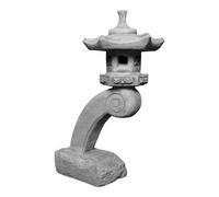 gartendekoparadies.de Elegant Japanese tendril Japanese stone lantern, H. 62 cm, 16 kg, gray, frost-proof made of cast stone for outdoor use