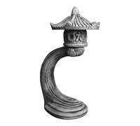 gartendekoparadies.de Japanese Rankei stone lantern, H. 65 cm, 26 kg, gray, frost-proof made of cast stone for outdoor use