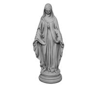 gartendekoparadies.de Madonna for the garden, stone figure, H. 43 cm, 5 kg, gray, frost-proof made of cast stone for outdoor use