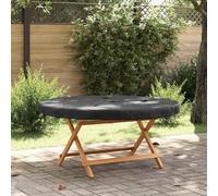 Gartentischabdeckung Schwarz 142x142x10 cm, 420D Oxford Gewebe, wasserdicht, UV-beständig, winddicht, für Terrassenmöbel, Gartenmöbel, langlebiger Schutz