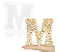Gartful 17.8 cm große Buchstabenformen für Harz, M Großbuchstaben Alphabet Epoxidharz-Form, Kuchenherstellung, Party-Heimdekoration