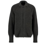 Garthman Zip Through Jumper - Olive Ink S