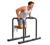GartistGo Adjustable Dip Bars Station Pull Up Bars Heavy Duty Steel Dip Stand 440lbs Weight Capacity Height 80-93cm for Home Gym Calisthenics Training Equipment
