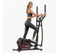 GartistGo Compact Magnetic Elliptical Cross Trainer for Home, 16-Level Resistance with Pulse Monitor, LCD Monitor, Ultra-Quiet 30dB Design, 150kg Load Capacity