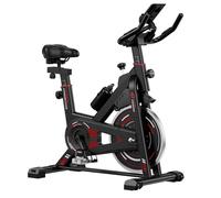 GartistGo Stationary Exercise Bike, Spin Bike Home Gym Equipment, Adjustable Seat & Handlebar, LCD Monitor & Tablet Holder, 0-100% Resistance, Indoor Fitness Workout Cardio Training (6KG Flywheel)
