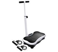 GartistGo Vibration Plate Exercise Machine with Bluetooth Speaker, 120 Speed Levels, Adjustable Handles, 2 Resistance Bands, ABS Anti-Slip Platform for Whole Body Workout Home Fitness Arm Training