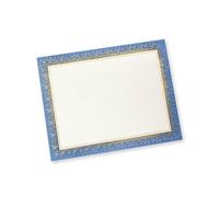 Gartner Studios Blue and Gold Foil Certificate Paper, 80lb 8.5” x 11”, 15 Count, Blue with Gold Foil (36001-S)