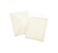 Gartner Studios Pearl Border 50CT. All Purpose CRD, Paper, Ivory/Cream