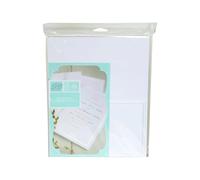 Gartner Studios Pearl White Bifold Wedding Program, Print at Home, 8.5” x 11” Unfolded, 50 Count, Pearl White Border (61407)