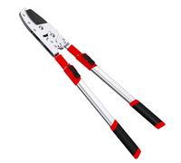 GARTOL Heavy-Duty Anvil Pruning Shears, 72-105 cm telescopic handle with 6 adjustable position stops, double ratchet mechanism, designed for dry wood, 50 mm cut