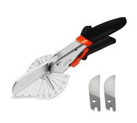 GARTOL Miter Shears- Multifunctional Trunking Shears for Angular Cutting of Moulding and Trim, Adjustable at 45 to 135 Degree, Hand Tools for Cutting Soft Wood, Plastic, PVC, with Replacement Blades