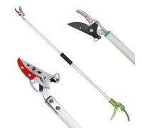 GARTOL Tree Pruner,130cm Tree loppers Long Reach Lightweight & Strong, Fruit Picker, Lightweight Aluminum Handle for Tree Branch Cutter