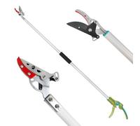 GARTOL Tree Pruner,130cm Tree loppers Long Reach Lightweight & Strong, Fruit Picker, Lightweight Aluminum Handle for Tree Branch Cutter