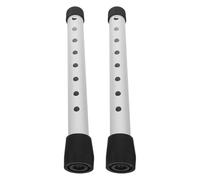 GARVALON 1 Pair Walker Legs Replacement Tubes 28mm Aluminum Alloy 8-Level Height Adjustable Mobility Aid Accessory for Elderly Rehabilitation and Walking Equipment