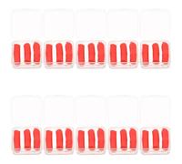 GARVALON 10 Boxes 10 Boxes DIY Crystal Art Glue Clay Strong Adhesive Red Clay Refills for Nail Cross-stitch Phone Decoration Soft