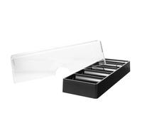 GARVALON 100-count Acrylic Poker Chip Box Lid Poker Chip Tray Carry Case Portable and Wear-Resistant Holder for Home and Club Games