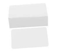 GARVALON 100 White Index Cards Set for Study and Vocabulary Building, Thick Blank Message Paper Rounded Corners, Mini Note Cards Box for Learning and Flashcard Games
