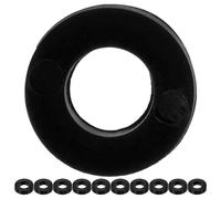 GARVALON 100Pcs Black Drum Tension Rod Washers Drum Set Replacement Accessories Cymbal Gasket Pads for Jazz and Rock Drumming Hardware
