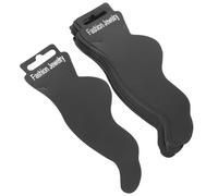 GARVALON 100pcs Black Paper Bracelet Display Cards for Anklets Jewelry Packaging Cardboard Holders for Small Business Craft Fair Use Easy to Write and Attach Information