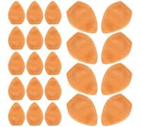 GARVALON 100pcs Coffee Brown Deer Antler Fabric Hair Clips DIY Double-Sided Plush Fairy Costume Ears Decor for Christmas Party Clothing Accessories