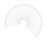 GARVALON 100pcs Heart-shaped Plastic Bouquet Card Clips with Forked Heads for Floral Arrangements Wedding Party Decorations DIY Flower Picks Valentine S Day Table Place Card Holders
