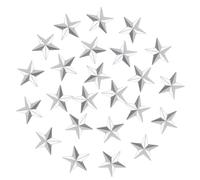 GARVALON 100Pcs Iron Five-pointed Star Ornaments Stamped Metal Wall Art Decorations Portable Lightweight DIY Craft Stars for Home Bedroom Kitchen Use