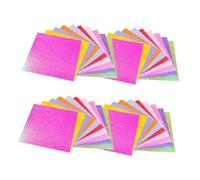 GARVALON 100pcs Pearlescent Origami Folding Paper Colors Handmade Crafts Material for DIY Art Projects Crane Stars Airplanes Home Decor