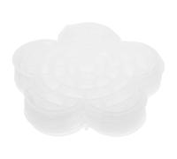GARVALON 10pcs 6.7cm Round Plastic Canvas Mesh Sheets for Embroidery Crochet Knitting Crafts DIY Flower Shaped White Plastic Grid Canvas for Needlepoint and Yarn Crafting