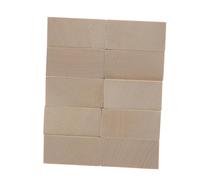 GARVALON 10pcs Basswood Carving Blocks Smooth Wooden Planks for DIY Crafts Painting Whittling Natural Wood Material