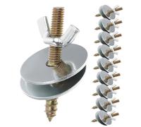 GARVALON 10pcs Bird Cage Screw Kit for Hamster Springboard Fixing Pet Cage Fitting Screws Gaskets