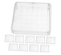 GARVALON 10Pcs Clear Laboratory Petri Dishes with Lids for Microbiology Culture Cell Tissue Growth Scientific Research Lab Agar Plates