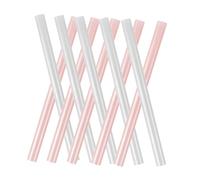 GARVALON 10Pcs Colored Hot Melt Glue Sticks for Craft Glue Gun DIY Arts and Crafts Supplies Pearl White and Sakura Pink Strong Adhesion Fast Melting Suitable for Handmade Projects and Home