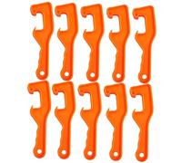 GARVALON 10pcs Decapper Buckets Universal Tools Container Electric Crusher Pail Opener Canopener Barrel Multipurpose Tool Bottle Soda Opener Plastic Gallon Bucket Lid Openers Orange