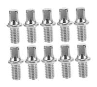 GARVALON 10pcs Drum Screws for Pedal Shaft Silver Plated Iron with Smooth Surface and Sleek Look Professional Drummers Repair Kit for Drum Pedal Shaft