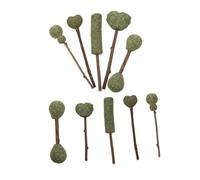 GARVALON 10Pcs Edible Catnip Lollipops Natural Cat Chew for Indoor Cats Kitten Dental Care Sticks to Increase Appetite and Aid Digestion Mixed Styles
