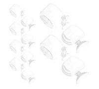 GARVALON 10pcs Feeding Bowl for Fish Aquarium Feeder Container Fish Food Holder Aquarium Feeding Bowl Acrylic Holder Feeder Cup Plant Transparent