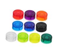 GARVALON 10pcs Guitar Effect Pedal Footswitch Caps Multi-color Plastic Nail Protectors Footswitch Toppers for Enhanced Stability and Comfortable Playing Experience