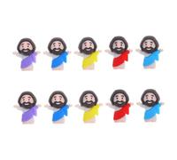 GARVALON 10pcs Jesus Statuette Mini Rabbit Mini Statue Small Fake Decoration Small Bulk Small Statue Pendant Rabbit Assembled Miniature Photo Frame Figurine Pvc Sky-blue