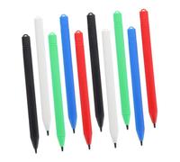 GARVALON 10pcs Lcd Drawing Tablet Stylus Pens Set with Black, Red, Blue, Green, White Tips for Doodle Board and Writing Pad Use, Compatible with Touchscreen Tablets, for Students and Artists