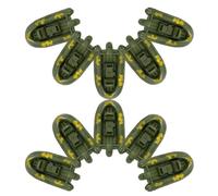 GARVALON 10Pcs Military Ship Set Small Boat Models Simulation Naval Vessels Desktop Boat Crafts Decoration for Collectors