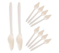 GARVALON 10Pcs Parrot Feeding Spoons Plastic Hand-Feeding Scoops with Narrow Tip for Birds and Small Animals Bird Feeder Tool Suitable for Hand Feeding Pet Food and Water Supplies