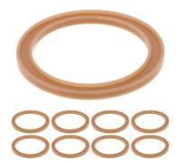 GARVALON 10Pcs Silicone Replacement Gaskets for Insulated Bottle Lids Leakproof Tea-Colored Silicone Seal Rings Universal Bottle Lid Gaskets for Feeding