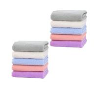 GARVALON 10pcs Super Soft Burping Cloths for Boy Girl Bandana Drool Bibs Towel Wipe
