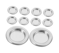 GARVALON 10pcs Tower Incense Tray Incense Cones Holder Tower Burner Incent Stick Holder Insence Burner Tray Small Decorative Cone Aluminum Alloy Silver