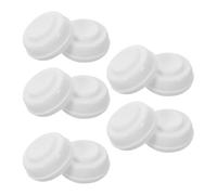 GARVALON 10pcs Wide Mouth Bottle Sealing Caps Replacement Reusable Pp Screw Lids for Milk Bottles Accessories