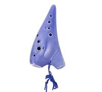 GARVALON 12-Hole Ceramic Ocarina Alto C Tone Musical Instrument Storage Bag, Beginner and Chinese Wind Flute for Students and Adults