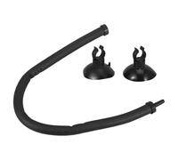 GARVALON 12-Inch Aquarium Bubble Diffuser Flexible Rubber Air Tube Single Head 30Cm Fish Tank Air Bubble Tube with 2 Clips and 2 Suction Cups for Aquarium Aeration