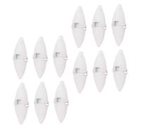 GARVALON 12 sets Cuttlefish Bone Chewing with Metal Holder for Small Pets Hamsters Parrots Turtles Calcium Supplement Dental Care and Teeth Grinding Plaything