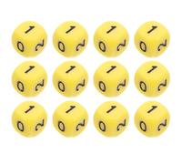 GARVALON 12Pcs 16Mm Acrylic Number Dice 0-5 for Math Learning and Educational Games, Multi-Sided Dice Set for Classroom Teaching and Board Game Accessories